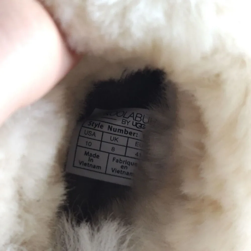 Koolaburra By Ugg Women's Remley US 10 Mini Suede Navy Blue Fur Lined Boots_13